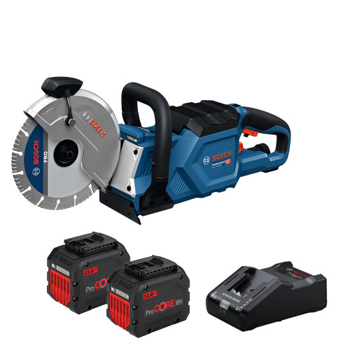 Bosch GCS 18V-230 18V Brushless 230mm Cut Off Saw, 2x 12.0Ah ProCORE Batteries & Charger image Bosch GCS 18V-230 18V Brushless 230mm Cut Off Saw, 2x 12.0Ah ProCORE Batteries & Charger image