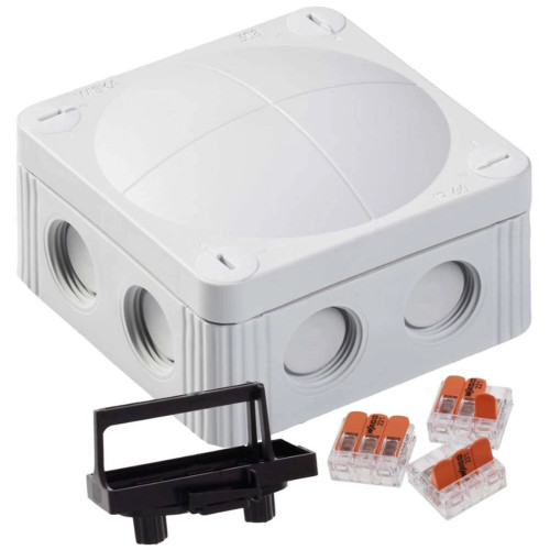 Wiska COMBI 308 LG Junction Box with 3x Wago 221-414 Splicing Connectors image Wiska COMBI 308 LG Junction Box with 3x Wago 221-414 Splicing Connectors image