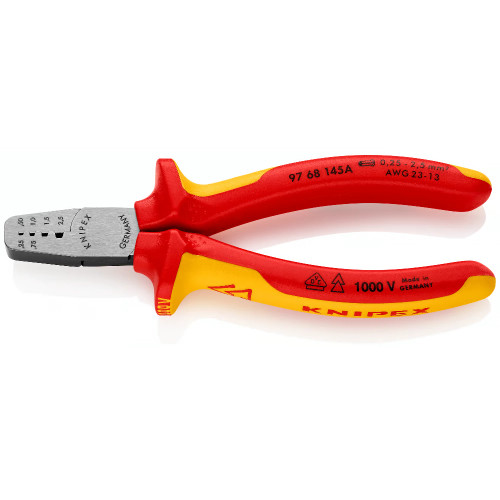 Knipex VDE Wire Ferrules Crimping Pliers 145mm image