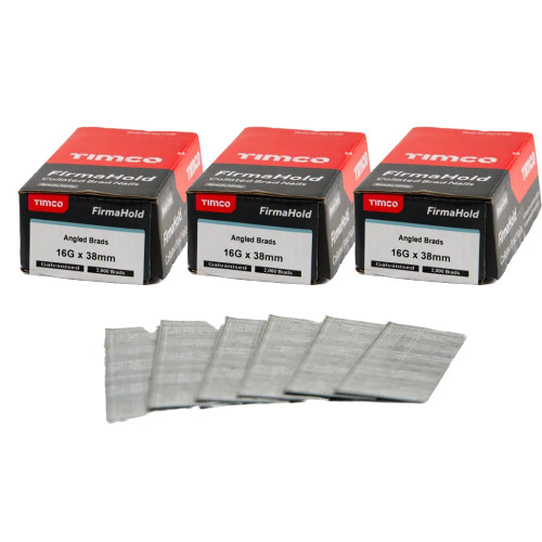 FirmaHold 38mm, 16g 20° Angled Brad Nails - Pack of 6000 image