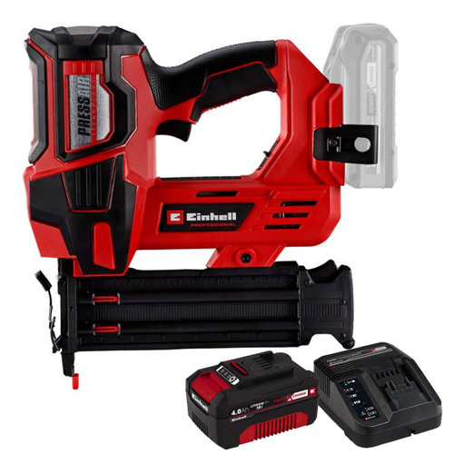 Einhell FIXETTO 18/50 N Professional 18V 18G Straight Second Fix Nail Gun, 4.0Ah Battery & Charger image
