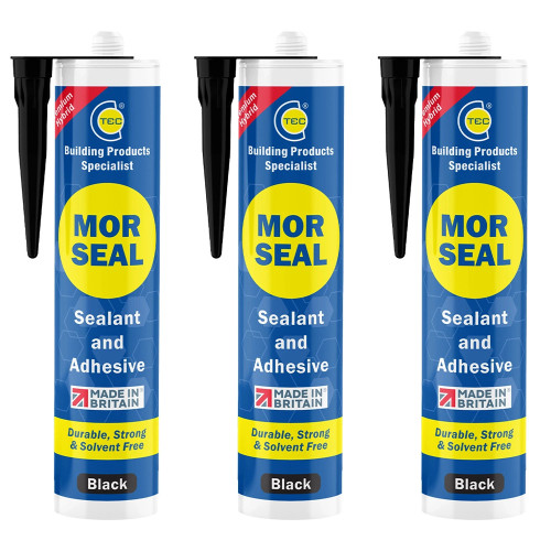 C-TEC Morseal Premium Hybrid Sealant and Adhesive Black - Pack of 3 image