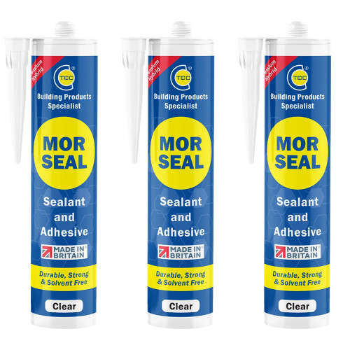 C-TEC Morseal Premium Hybrid Sealant and Adhesive Clear - Pack of 3 image