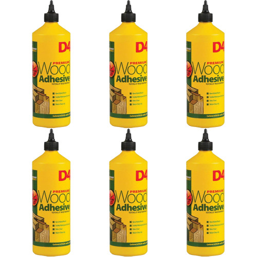 Everbuild D4 Premium Wood Adhesive, 1 Litre - Pack of 6 image