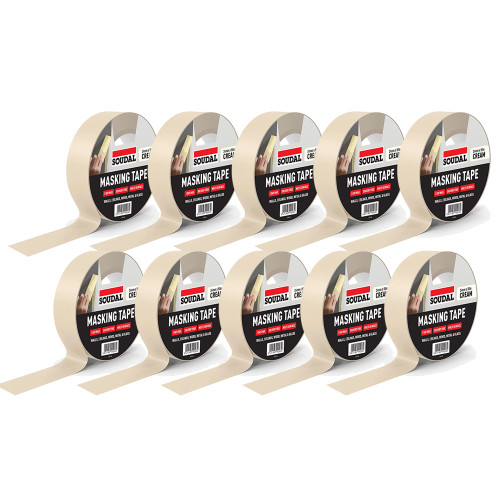 Soudal Masking Tape - 24mm x 50m - Pack of 10 image