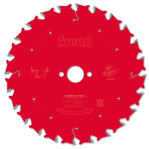 Freud 160mm x 20mm 24T 2.4mm Kerf Wood Circular Saw Blade image
