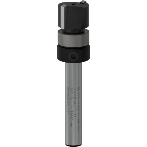 Bosch PRO 1/4" 12.7mm x 56mm Top Bearing Flush Trim Router Bit image