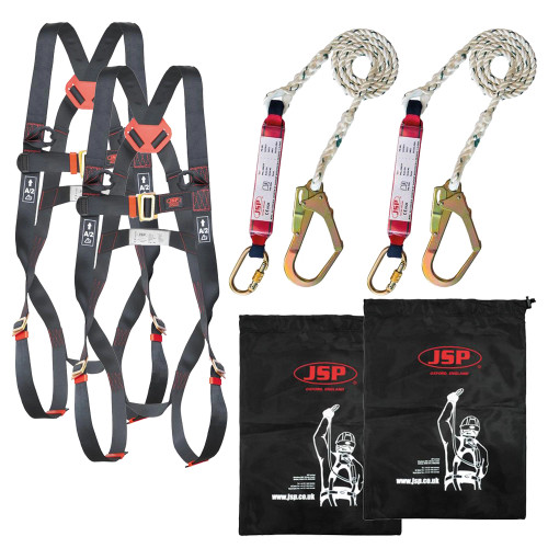 JSP SPARTAN Fall Arrest Kit with 1.8m Lanyard - Pack of 2 image