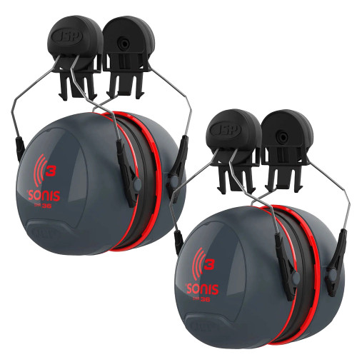 JSP Sonis 3 Helmet Mounted Ear Defender SNR 36dB - Pack of 2 image