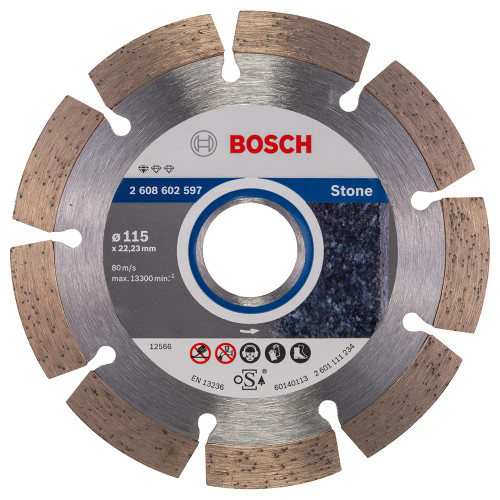 Bosch 115mm x 22.23mm Standard for Stone Diamond Cutting Disc image
