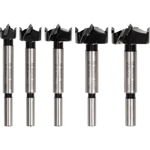 Bosch EXPERT 5 Piece Laminated Wood Hinge Cutting Drill Bit Set image