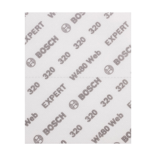 Bosch EXPERT 115mm x 140mm W480 1/4 Hand Sanding Sheets G320 - Pack of 10 image