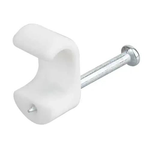 Unicrimp QFWC5 White Cable Clips for 2.5mm² Twin & Earth Cable - Pack of 100 image