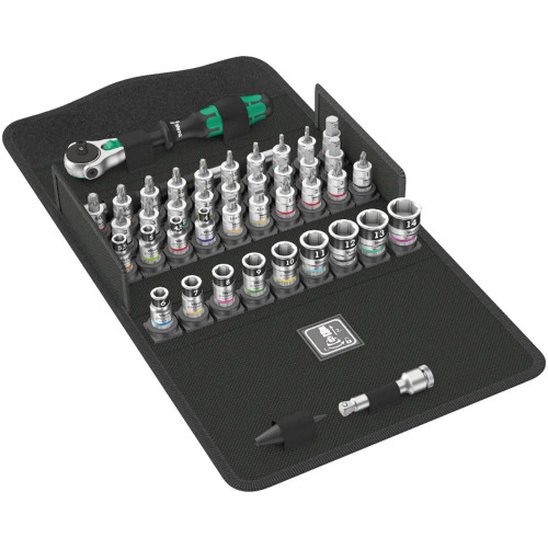 Wera 42 Piece 8100 SA 1/4” Sq. Zyklop Speed Ratchet Set image