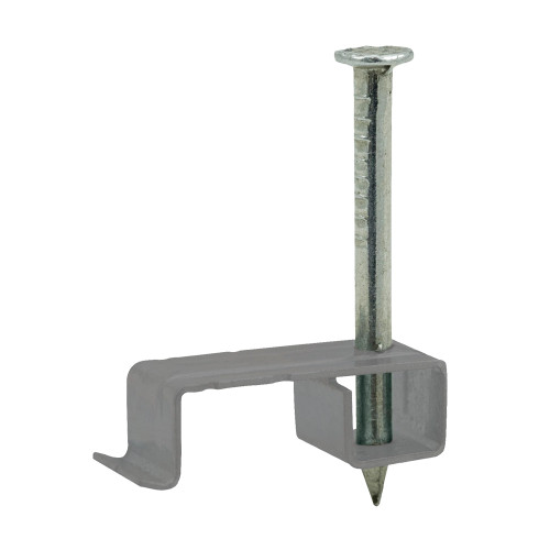 Unicrimp QMC25GY Grey LSF Metal Cable Clips for 1.0-2.5mm² Twin & Earth Cable - Pack of 100 image