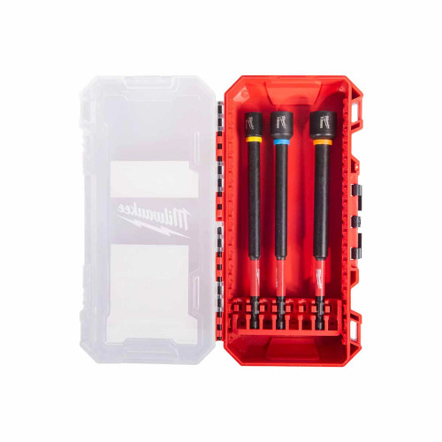 Milwaukee 3 Piece SHOCKWAVE Long Nut Driver Set image