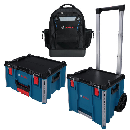 Bosch L-BOXX Contractor 476 Rolling Case, L-BOXX Contractor 322 Case & L-BOXX Contractor Backpack image