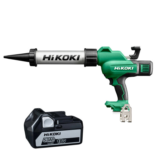 Hikoki AC18DAW4Z 18V 300ml Caulking Gun - Body & 1x 5.0Ah Battery image