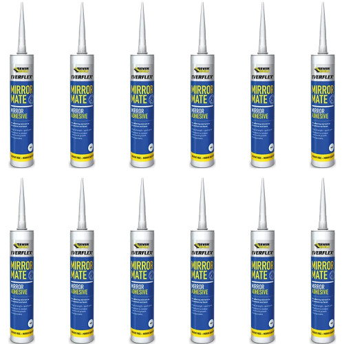 Everbuild Everflex Mirror Mate Mirror Adhesive (290ml) - White - Box of 12 image