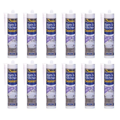 Everbuild Bath & Kitchen Sealant (290m)l - White - Box of 12 image