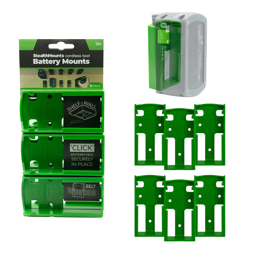 StealthMounts GREEN Battery Mounts for Festool 18v (6 Pack) image