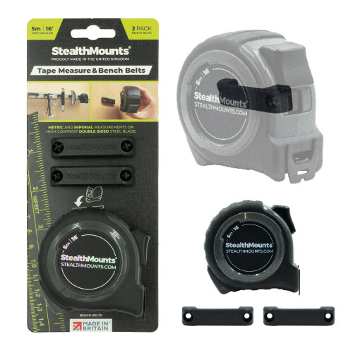 StealthMounts BLACK StealthMounts Bench Belt with 5m Tape Measure image
