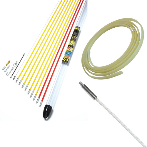 CK 10 Piece MightyRod PRO Cable Rod Standard Set, SpiraFLEX 4mm Cable Rod & Glowworm 4m Cable Router image