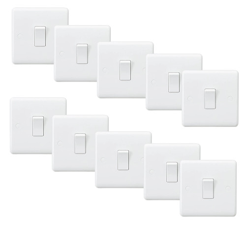 Knightsbridge CU2000 10AX 1G 2-way Switch - Pack of 10 image