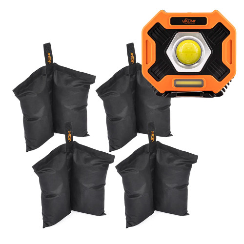 Vaunt Essentials Sand Bag Gazebo Weights - Pack of 4 & 2000 Lumens LED 20W Work Light image