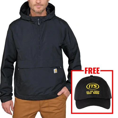 Carhartt Rain Defender Lightweight Packable Anorak - Black image