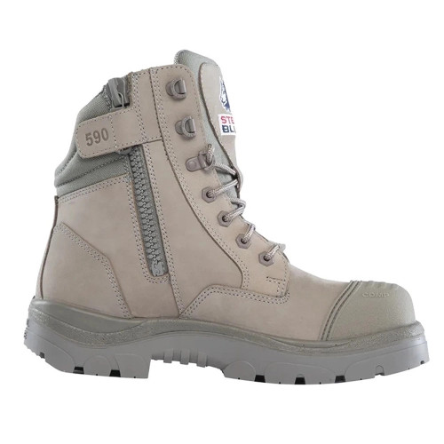 Steel Blue Southern Cross Zip Scuff Composite S3 Safety Boots - Granite image