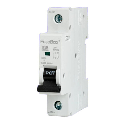 FuseBox B Curve 50A MCB 6kA 1P image