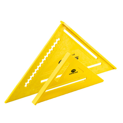 ITS 7'' & 12'' ABS Rafters Imperial Speed Square Set image