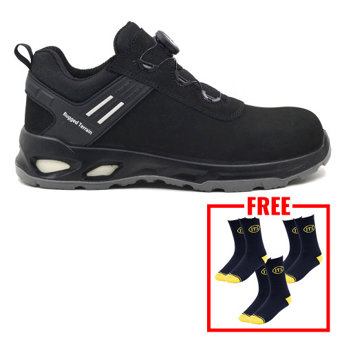 Rugged Terrain TAMPA Metal Free Safety Trainers  - Black image