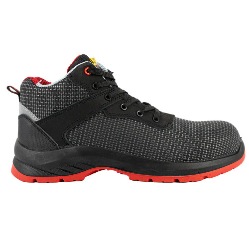 Rugged Terrain DAYTONA Metal Free ESD S3 Trainer Boot - Black/Red image