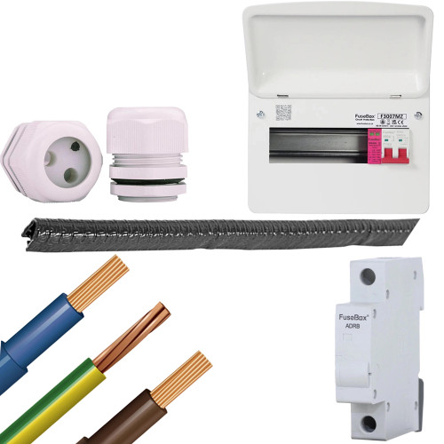 FuseBox 7 Way Consumer Unit with Type 2 SPD Installation Kit image