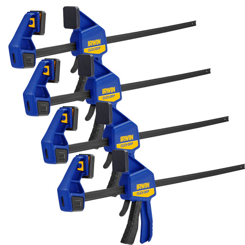 Irwin Quick-Grip 600mm / 24’’ Medium-Duty One-Handed Bar Clamps - Pack of 4 image