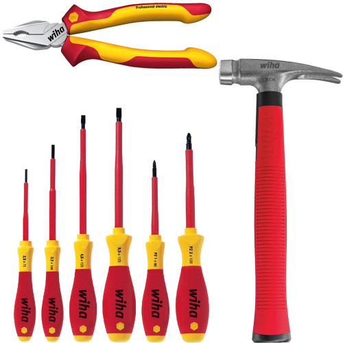 Wiha 8 Piece VDE Hand Tool Set image
