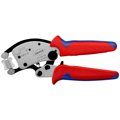 Knipex 97 53 18 Twistor16 Self-Adjusting Crimping Pliers image