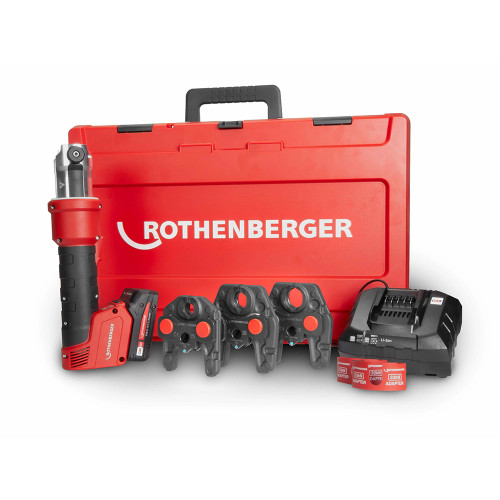 Rothenberger ROMAX NANO iJAWs, M15-22-28 UK CAS Press Jaws, 2.0Ah Battery & Charger image