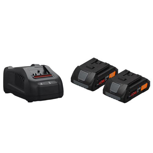 Fein 2x 4.0Ah 18V ProCORE Batteries & GAL 1880 CV AS Rapid Charger Starter Kit image