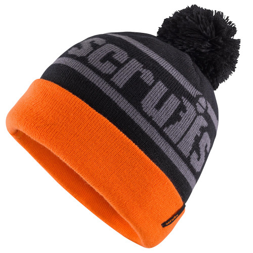 Scruffs Trade Bobble Hat - Black/Orange image