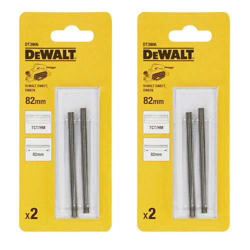 Dewalt DT3906-QZ 82mm TCT Planer Blades - Pack of 4 image