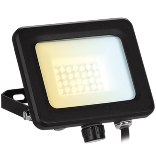 Aurora 10W LED IP65 Adjustable Floodlight Black 3000/4000/6500K image
