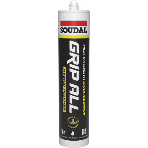 Soudal Grip All Hybrid Polymer Adhesive White 290ml image