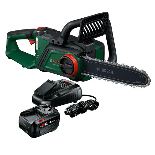 Bosch PKE18V-30-28 18V Brushless Chainsaw, 1x 4.0Ah Battery & Charger image
