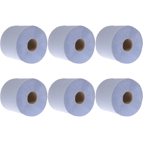 PRISTINE Centrefeed 2 Ply Blue Roll 150m x 165mm - Pack of 6 image