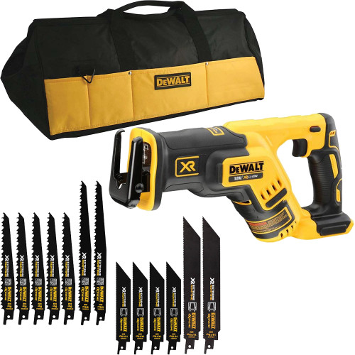 Dewalt DCS367N 18V XR Brushless Reciprocating Saw With 13x Recip Blades & Bag image