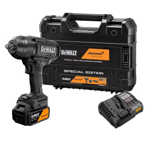 Dewalt DCF99MP1T McLaren F1 18V XR Brushless 1/2" Hog Ring Impact Wrench, 2x 5.0Ah Batteries, Charger & TSTAK Case image