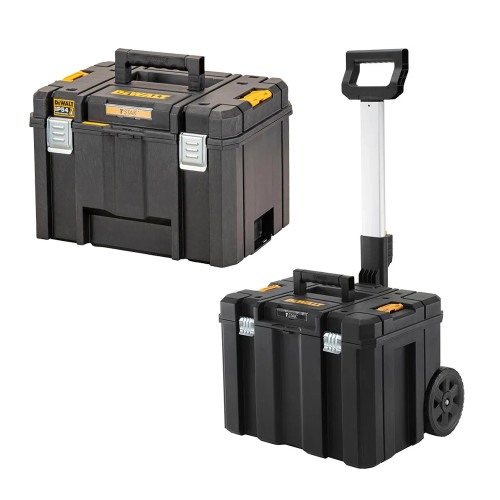 Dewalt DWST1-75799 Mobile TSTAK Storage Unit & DWST83346-1 TSTAK 2.0 Deep Box image